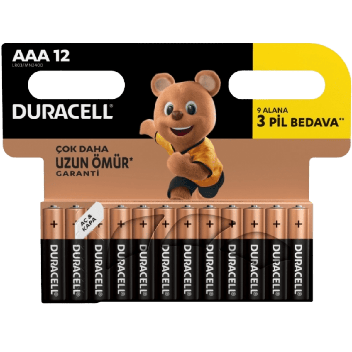 DURACELL KARTELA AAA PİL