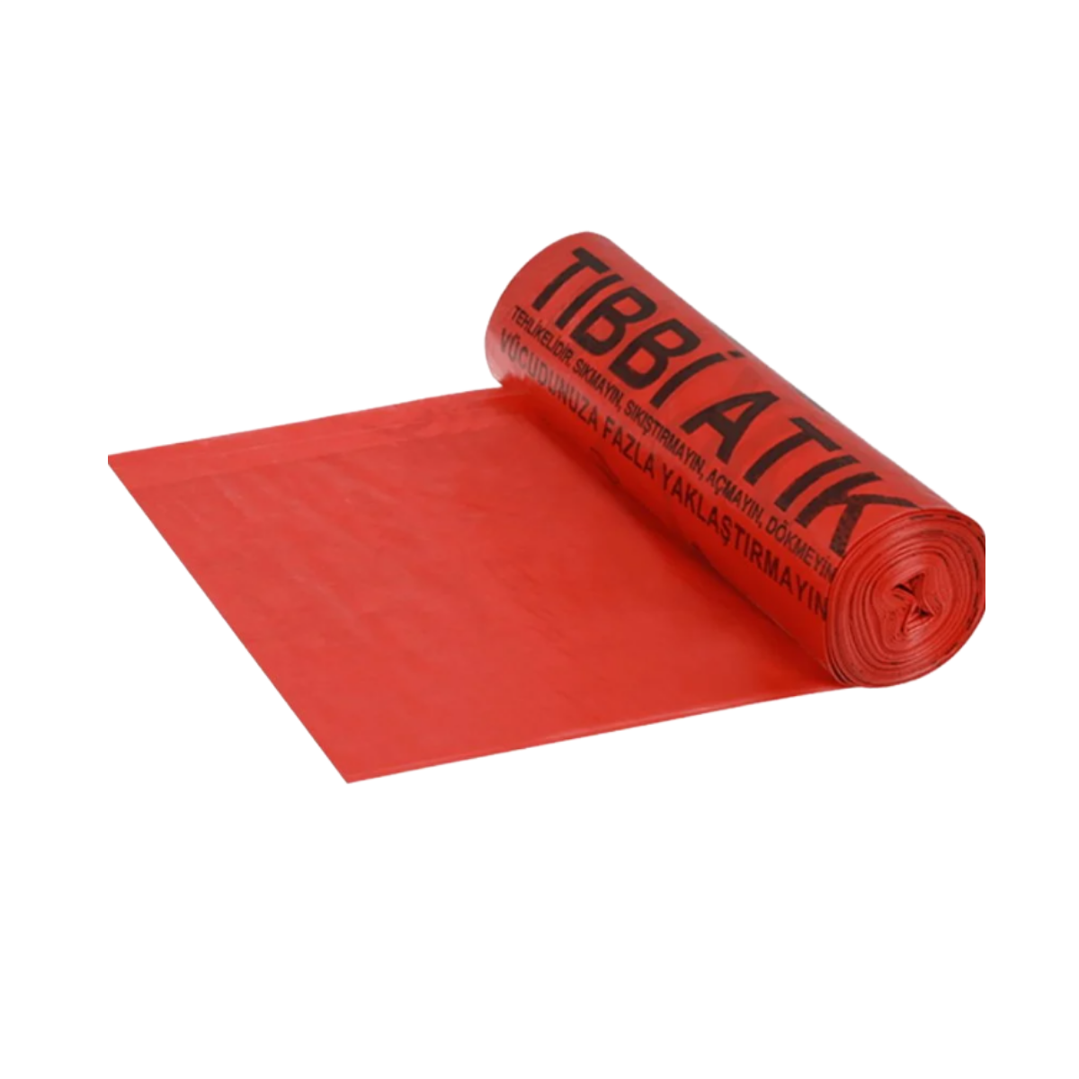 TIBBİ ATIK JUMBO ÇÖP TORBASI 80*110 KIRMIZI