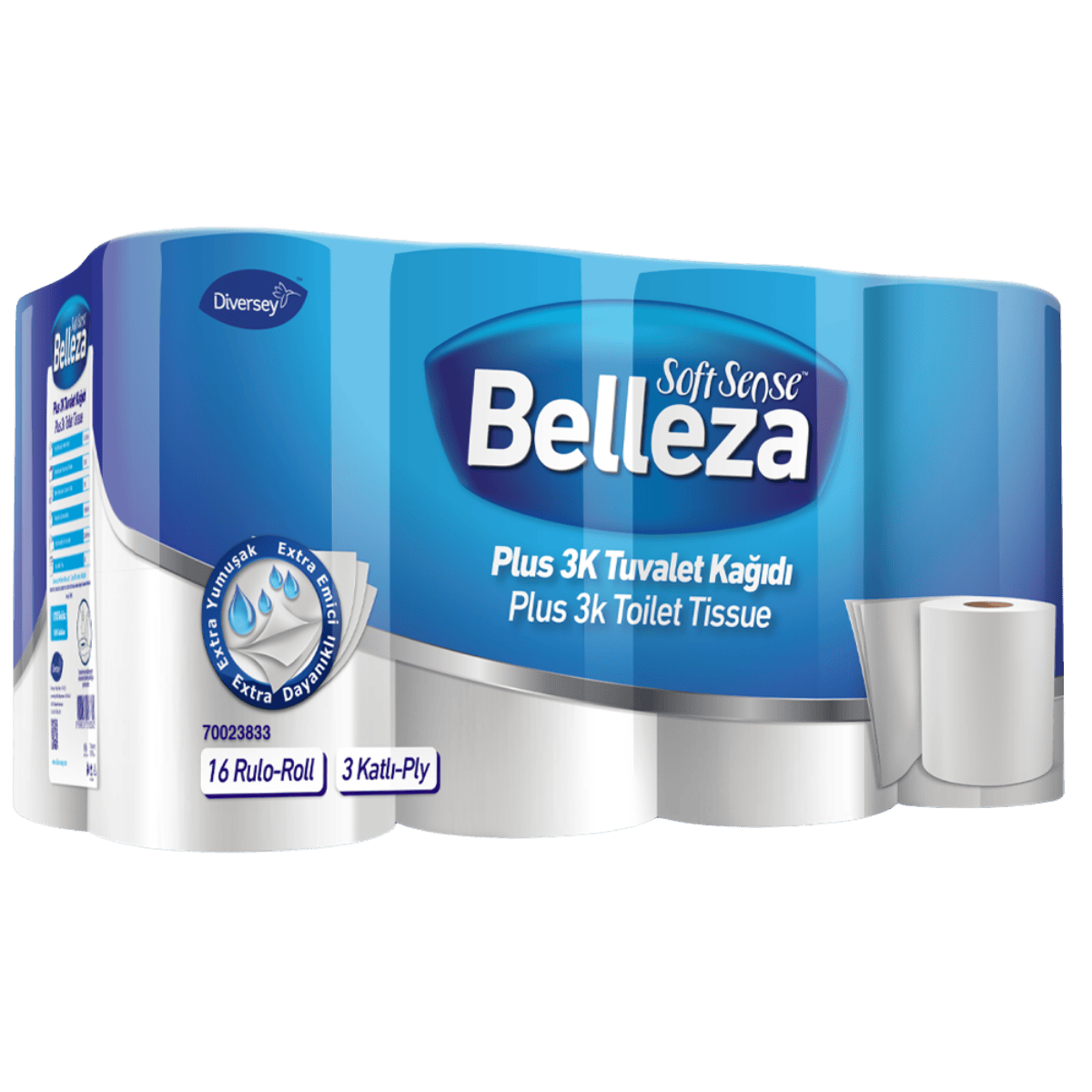 BELLEZA PLUS 3KATLI TUVALET KAĞIDI 16lı