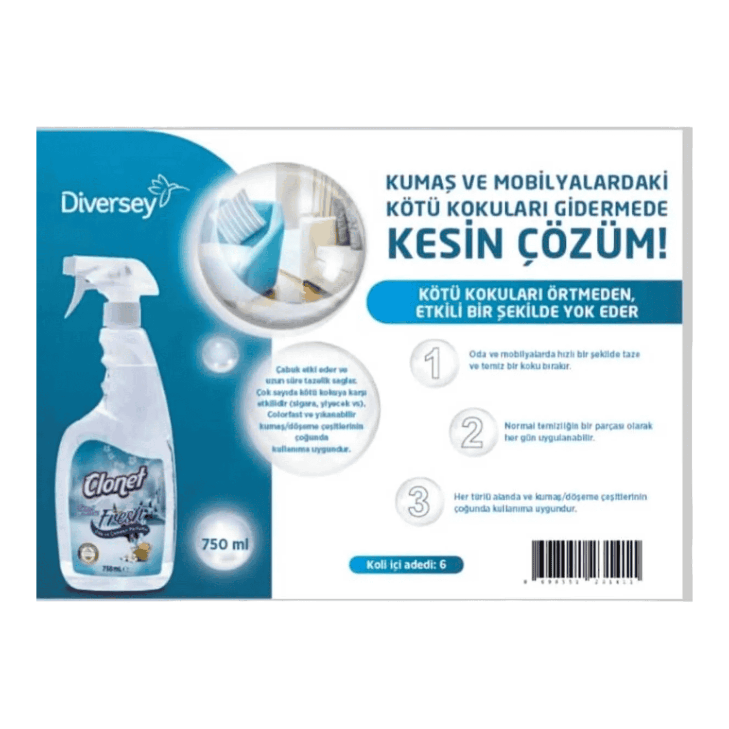 CLONET GOOD SENSE FRESH ODA PARFÜMÜ 750ML