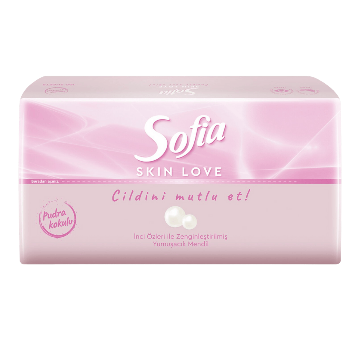 SOFİA PUDRALI HAVLU 100lü