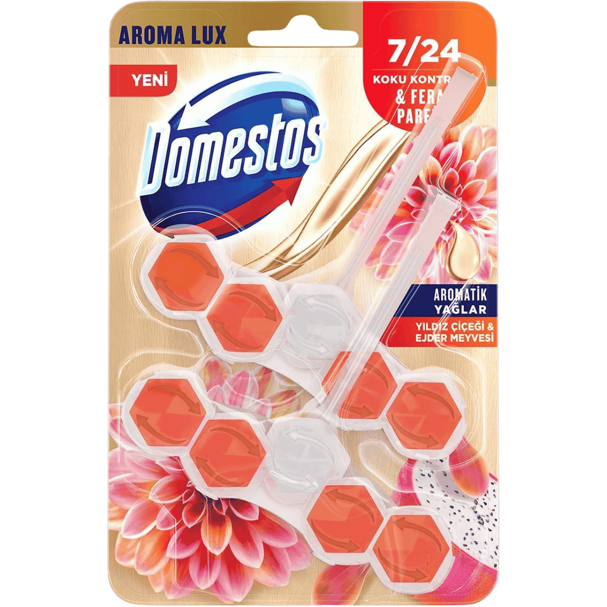 DOMESTOS WC BLOK AROMA LUX 2x50g