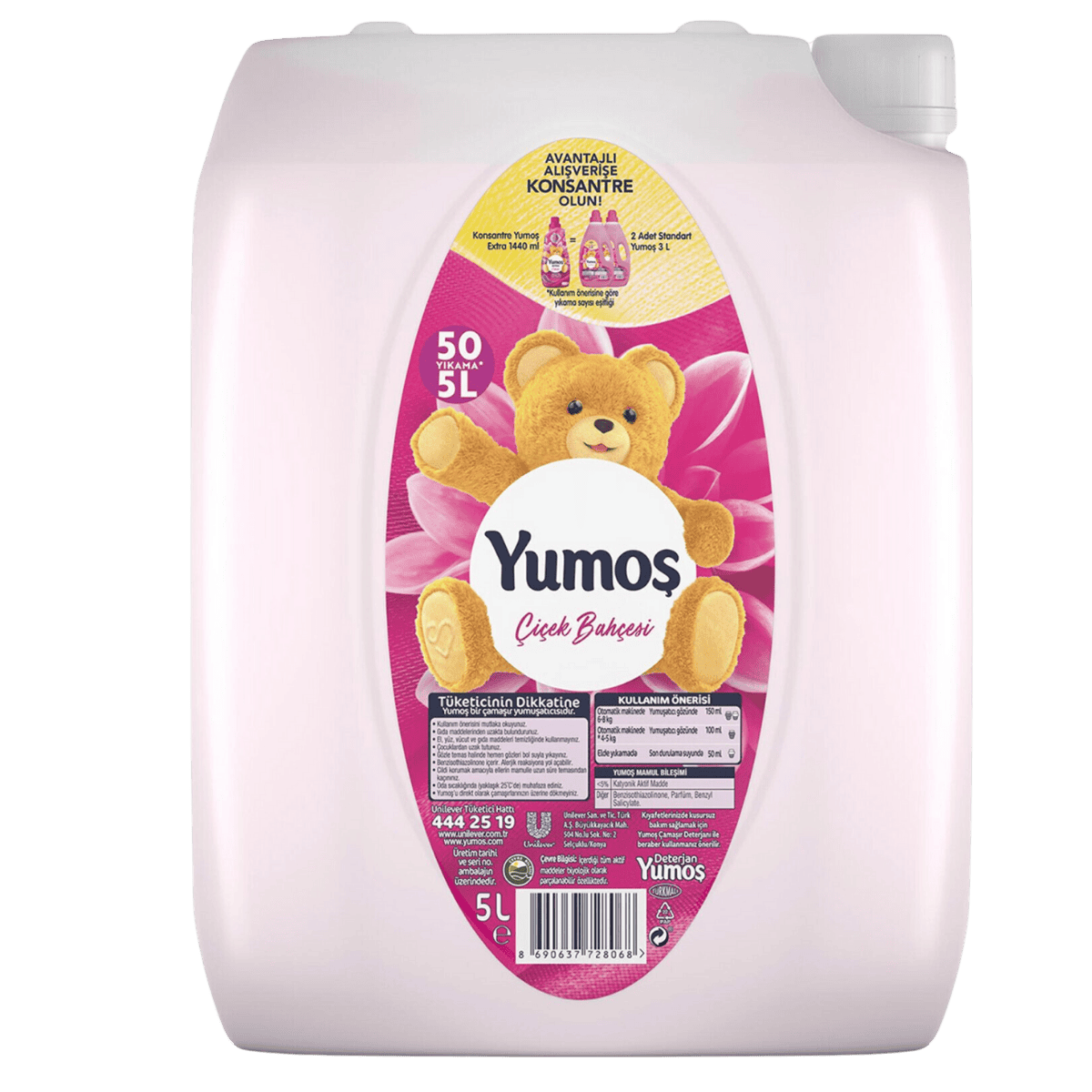 YUMOŞ ÇAMAŞIR YUMUŞATICI ÇİÇEK BAHÇESİ 5LT