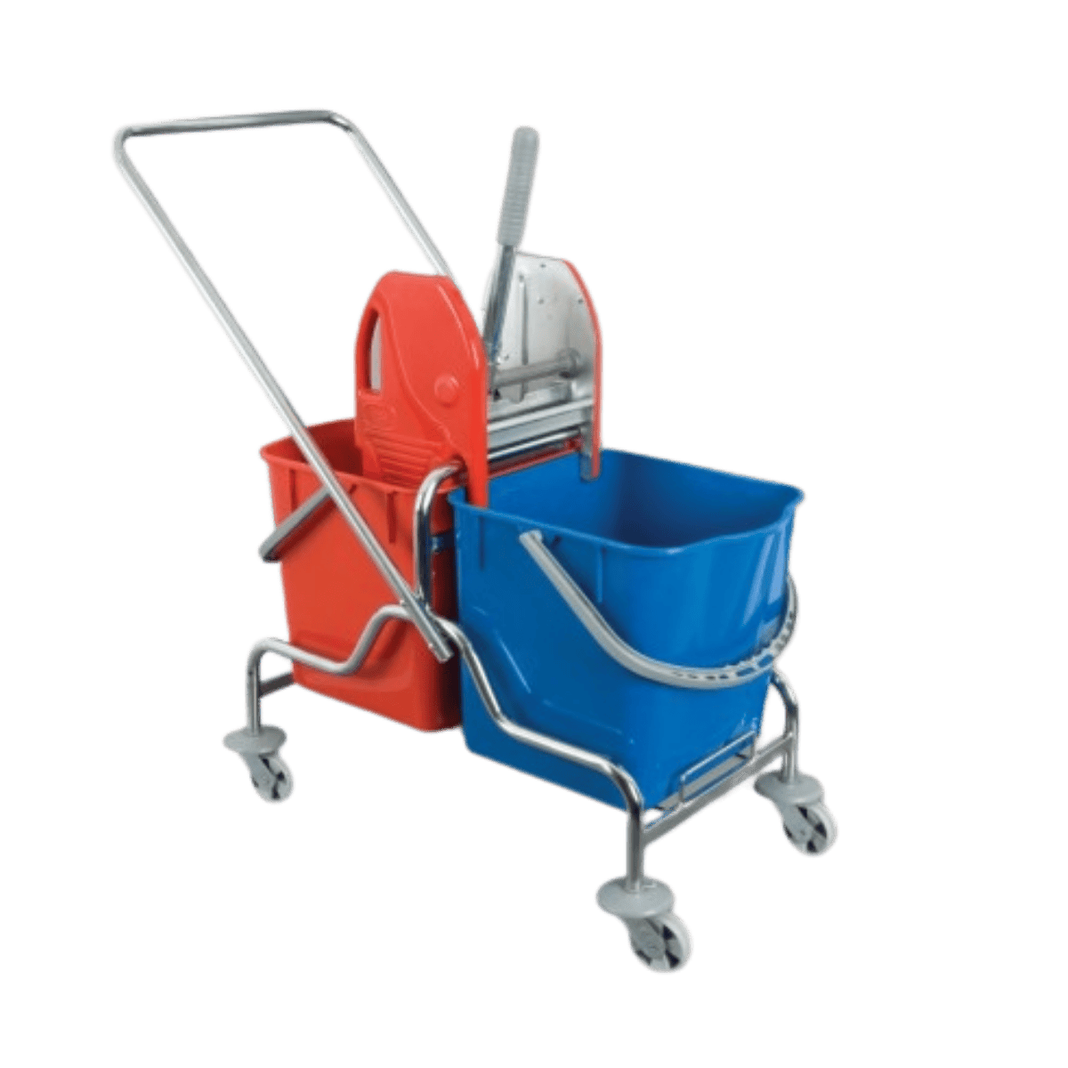 ÇİFT KOVALI TEMİZLİK ARABASI METAL