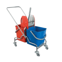 ÇİFT KOVALI TEMİZLİK ARABASI METAL