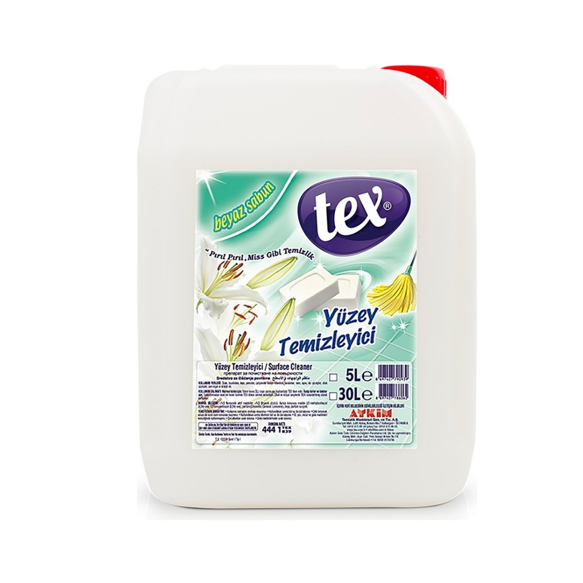 TEX YÜZEY TEMİZLEYİCİ SABUN KOKULU 5 KĞ