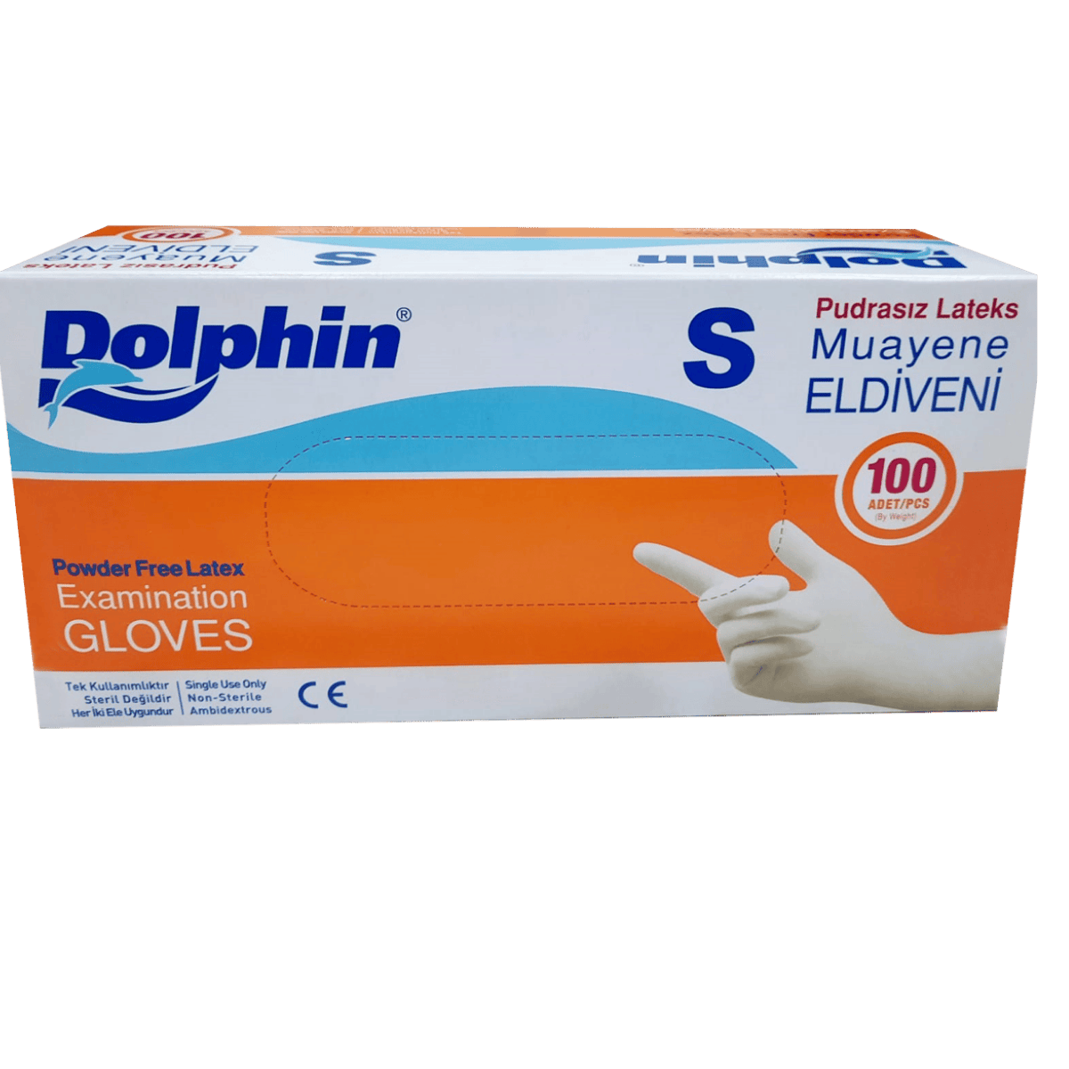 DOLPHİN LATEX MUAYENE ELDİVENİ PUDRASIZ (S)