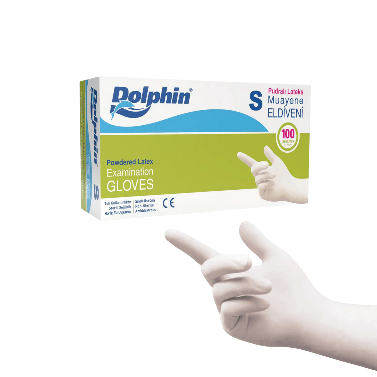 DOLPHİN MUAYENE ELDİVENİ PUDRALI SMALL