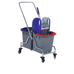 ÇİFT KOVALI TEMİZLİK ARABASI SIKMA APARATI METAL