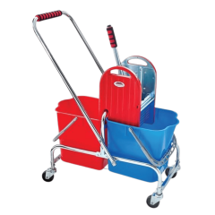 ÇİFT KOVALI TEMİZLİK ARABASI SIKMA APARATI METAL