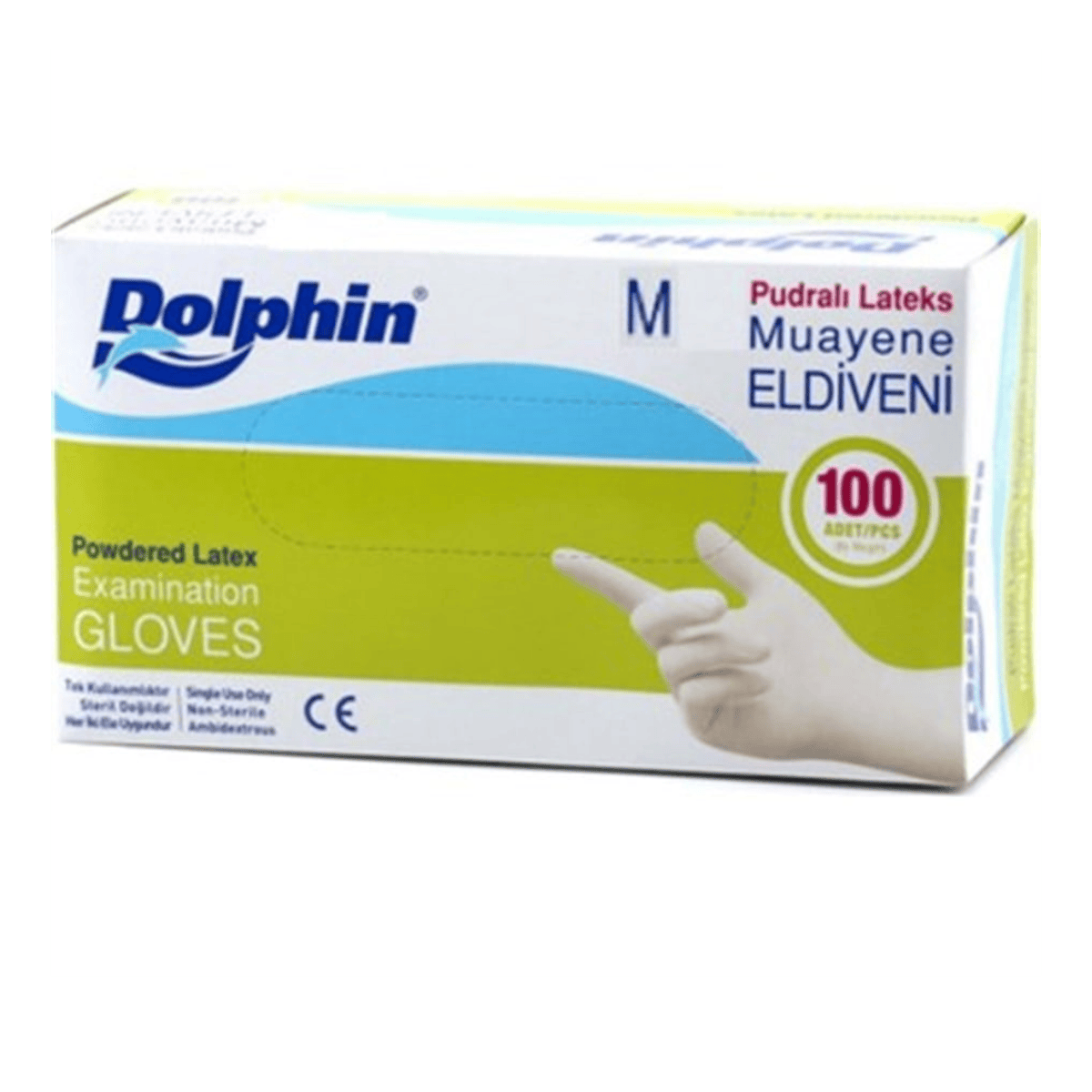 DOLPHİN MUAYENE ELDİVENİ PUDRALI MEDİUM