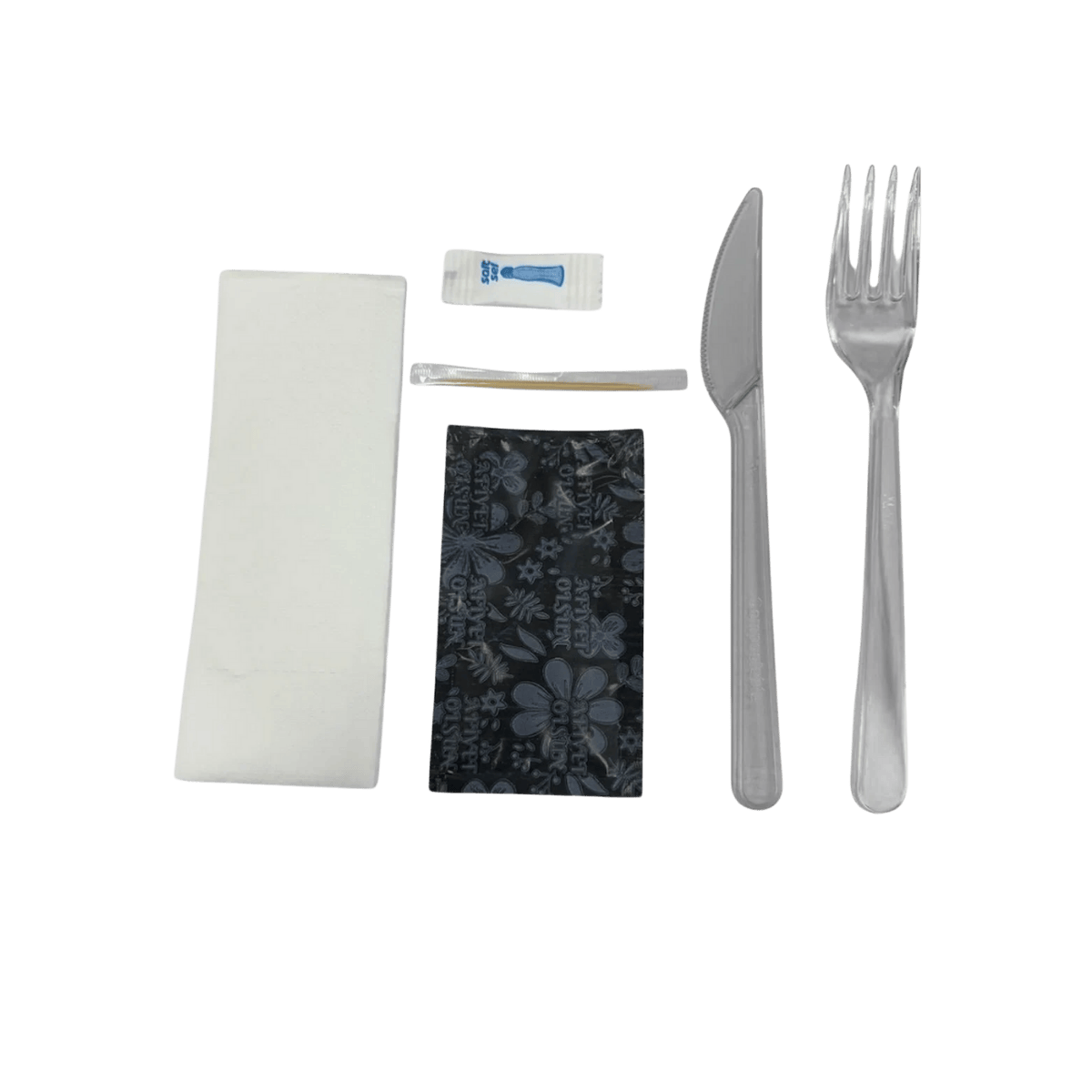 ÇATAL+KAŞIK+K.MENDİL+KÜRDAN+PEÇETE+TUZ SET